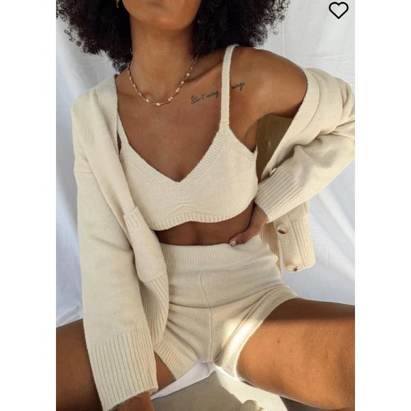 Princess Polly Other - Princess Polly Nyla Beige Cropped Bralette